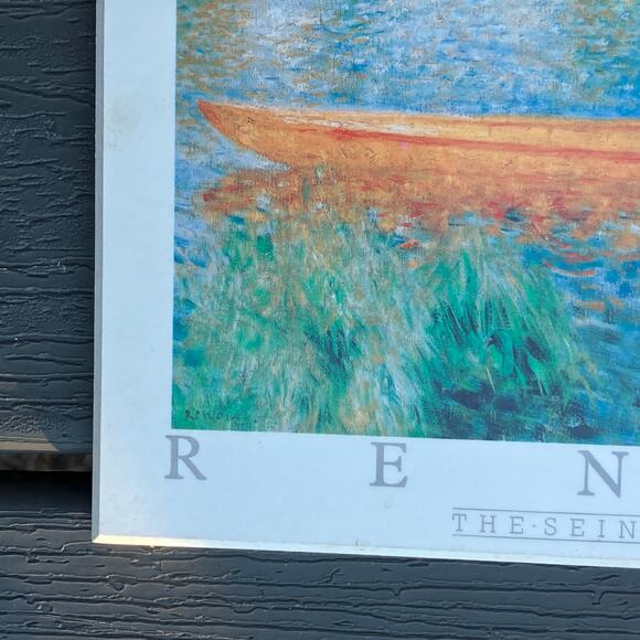 The Seine at Asnieres, The Skiff by Pierre-Auguste Renoir wooden board wall art - Picture 3 of 10